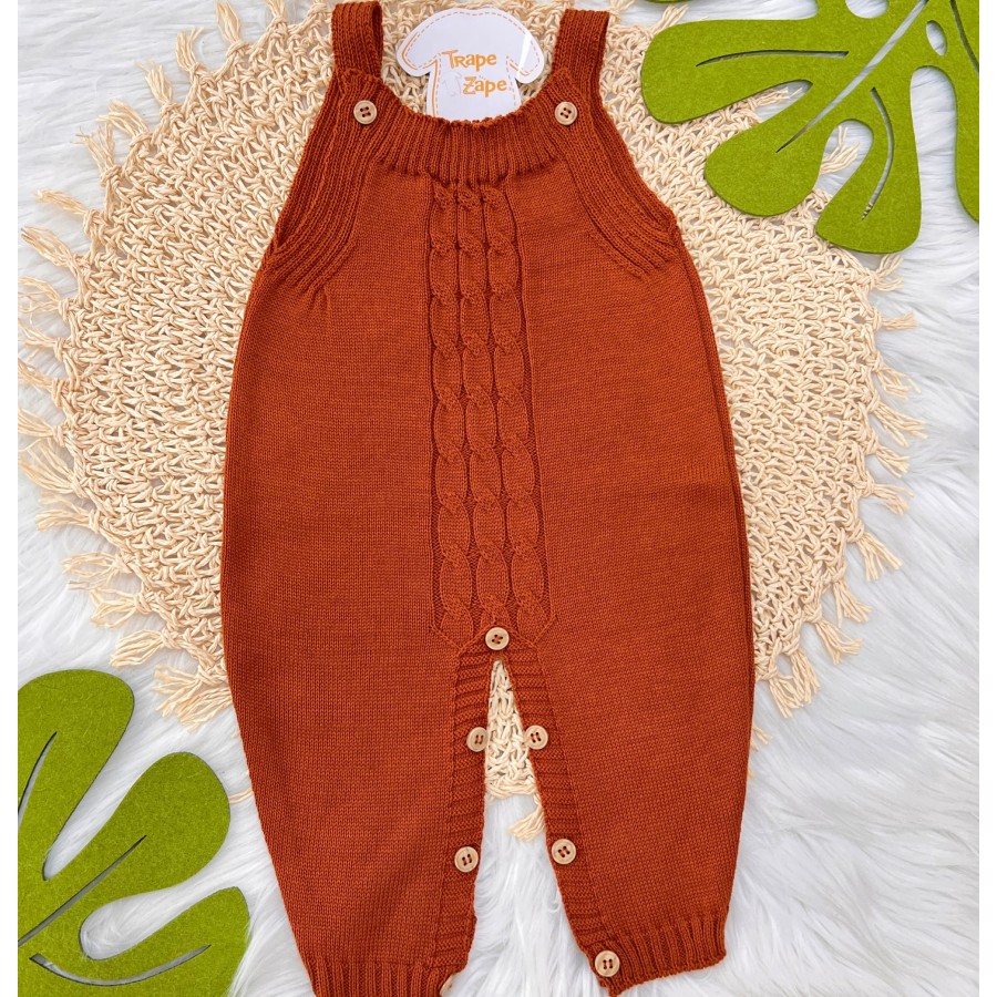 Jardineira de  Linha Trança Ferrugem